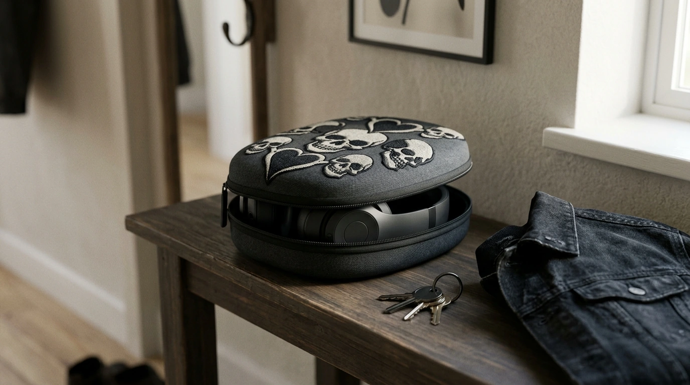 Soul Mirror Skull Heart Case for AirPods Max Style